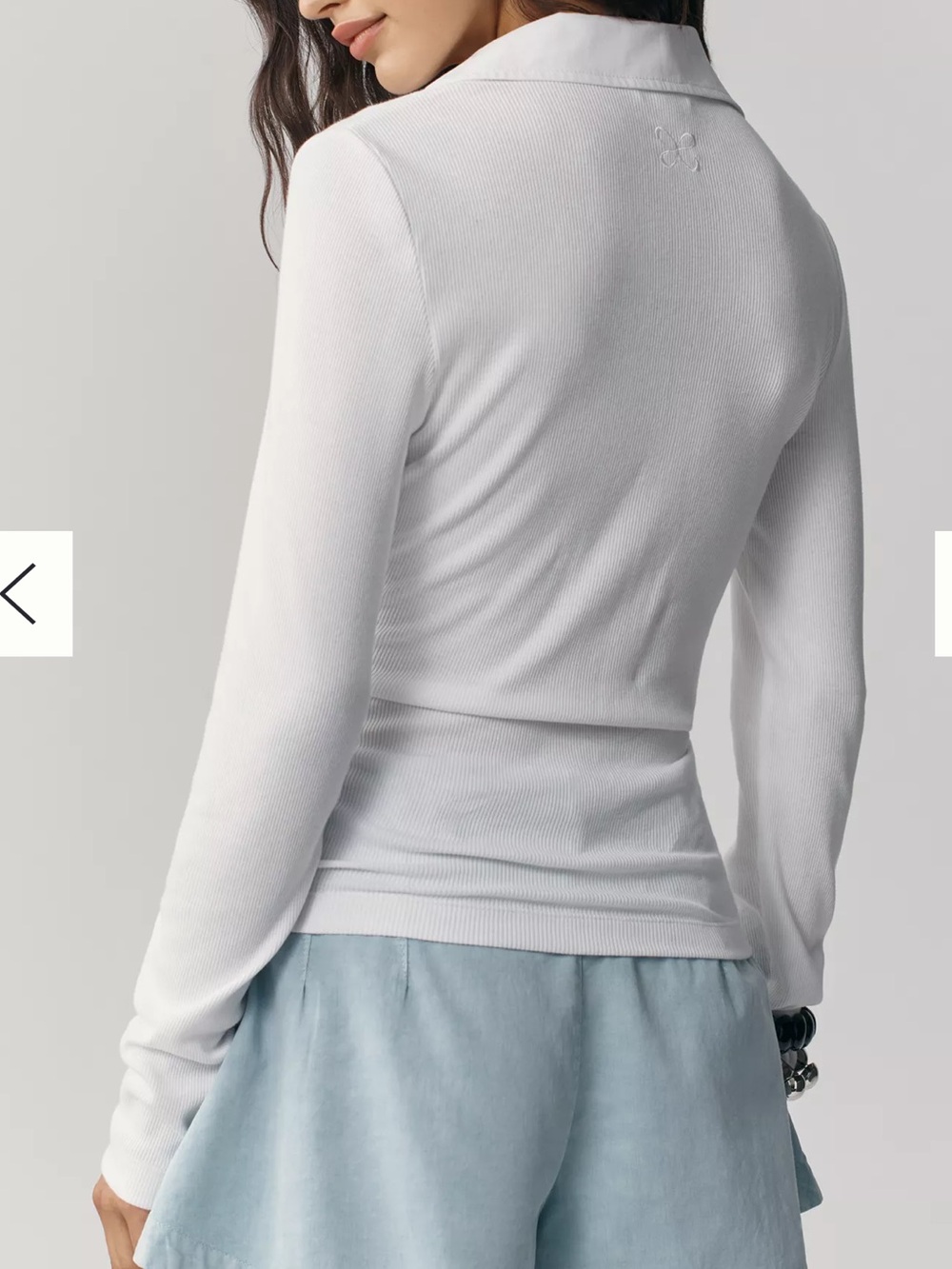 BNWT Anthropologie Maeve Tie-Front Long-Sleeve Top - Picture 4 of 7